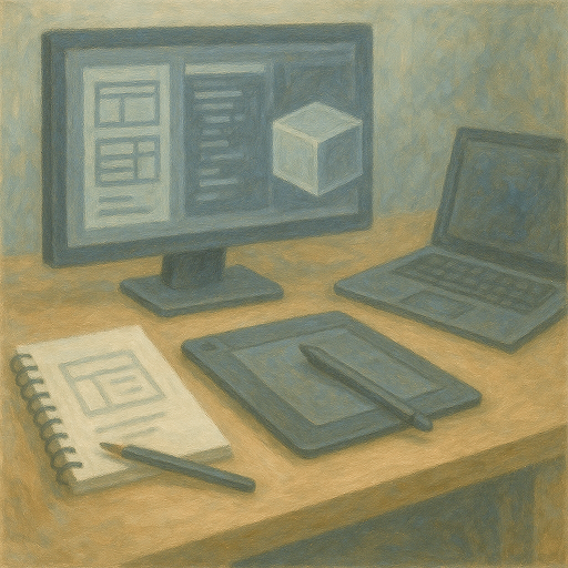 Дизайни рақамӣ (UI/UX) ва моделсозии 3D